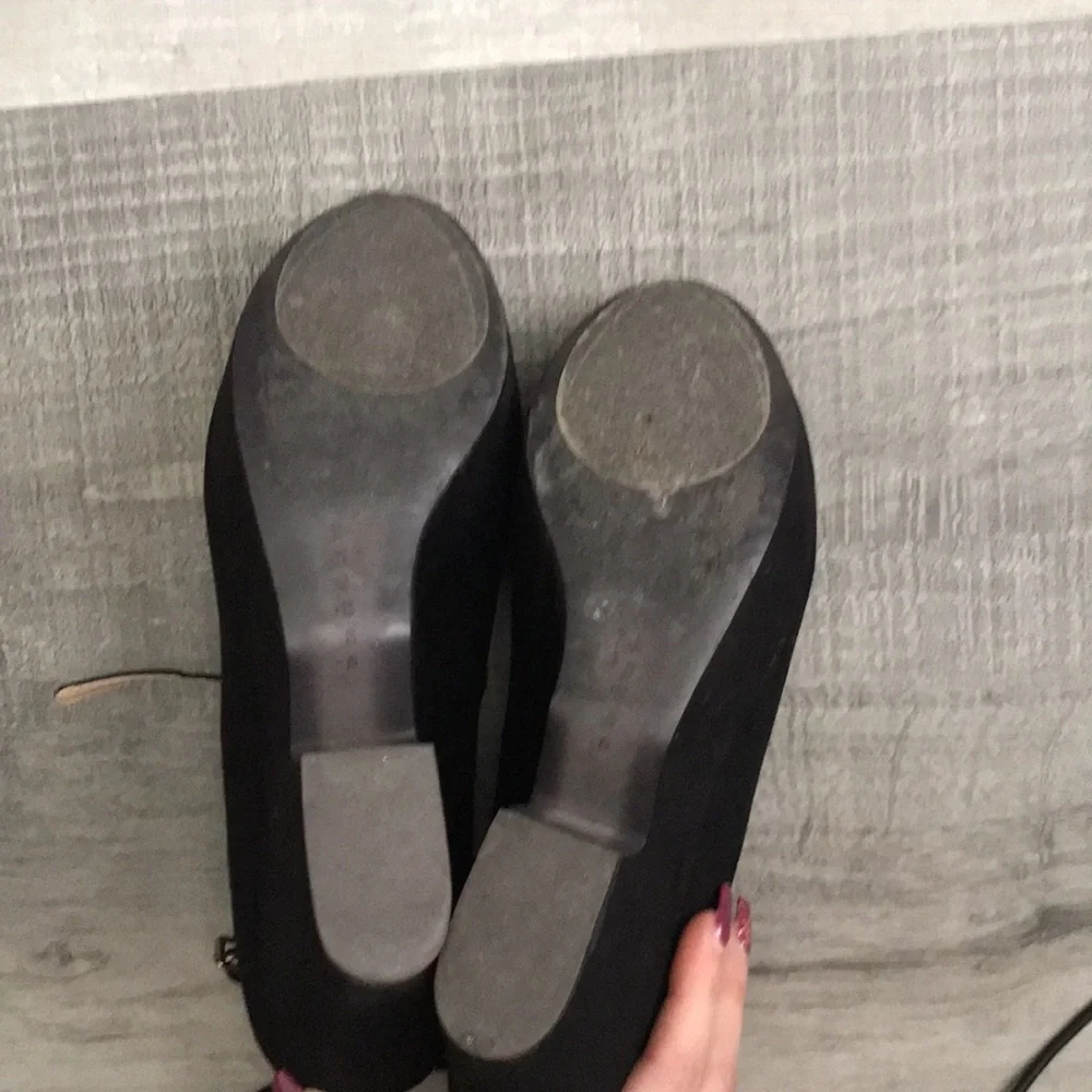 Zara Trafaluc Faux Suede Platform Wedges 39/US 8